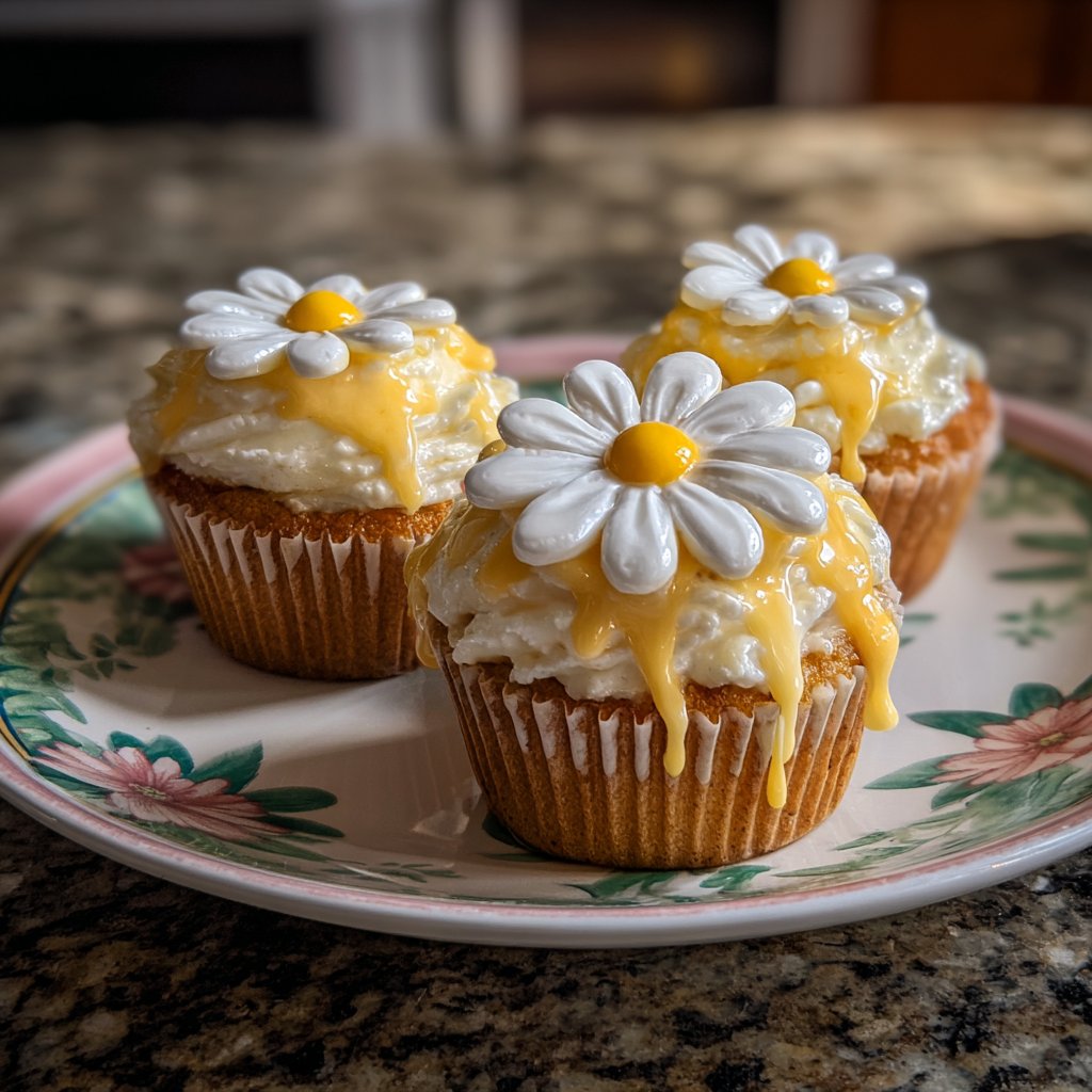 Charming Daisy Cupcake Decorations