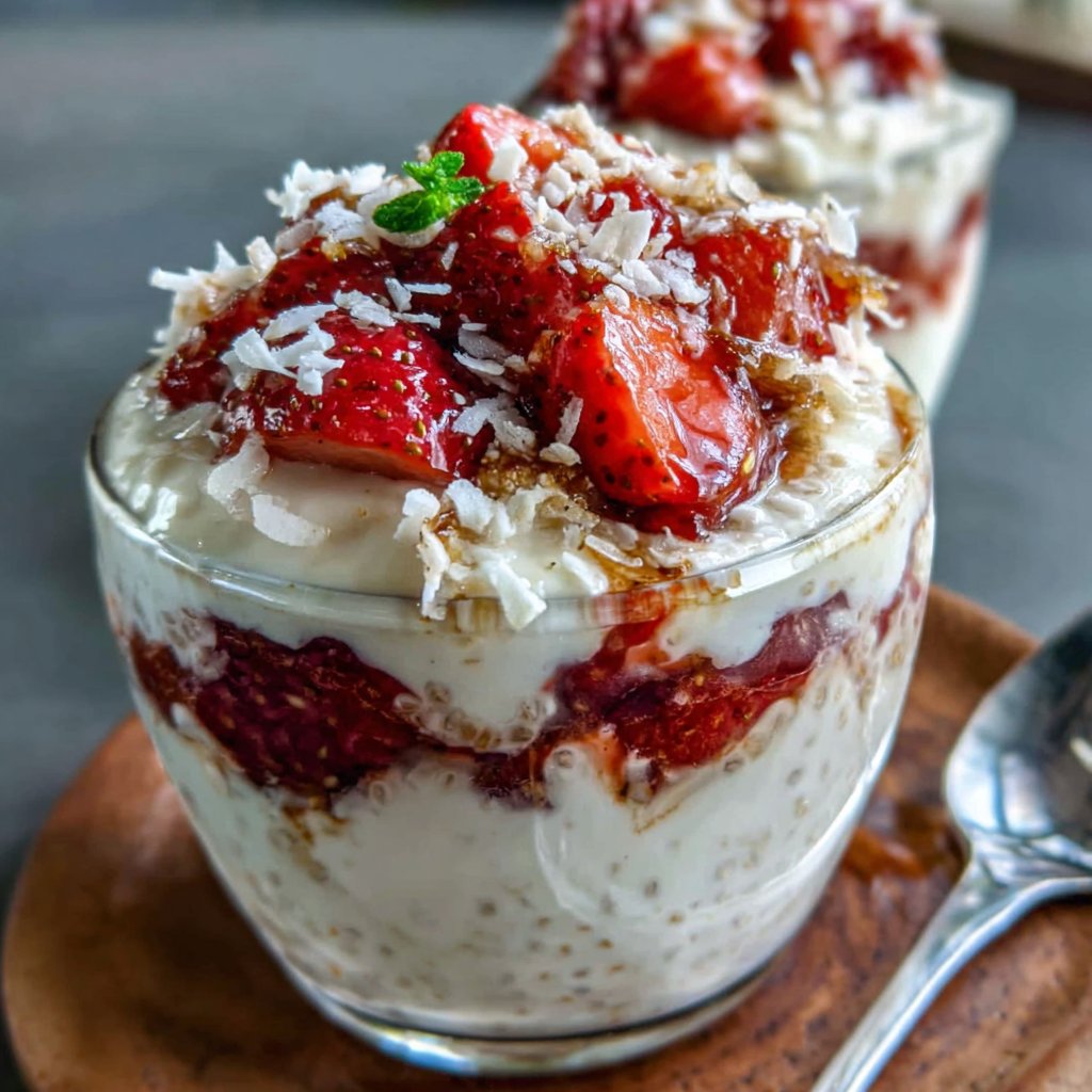 Strawberry Chia Seed Pudding