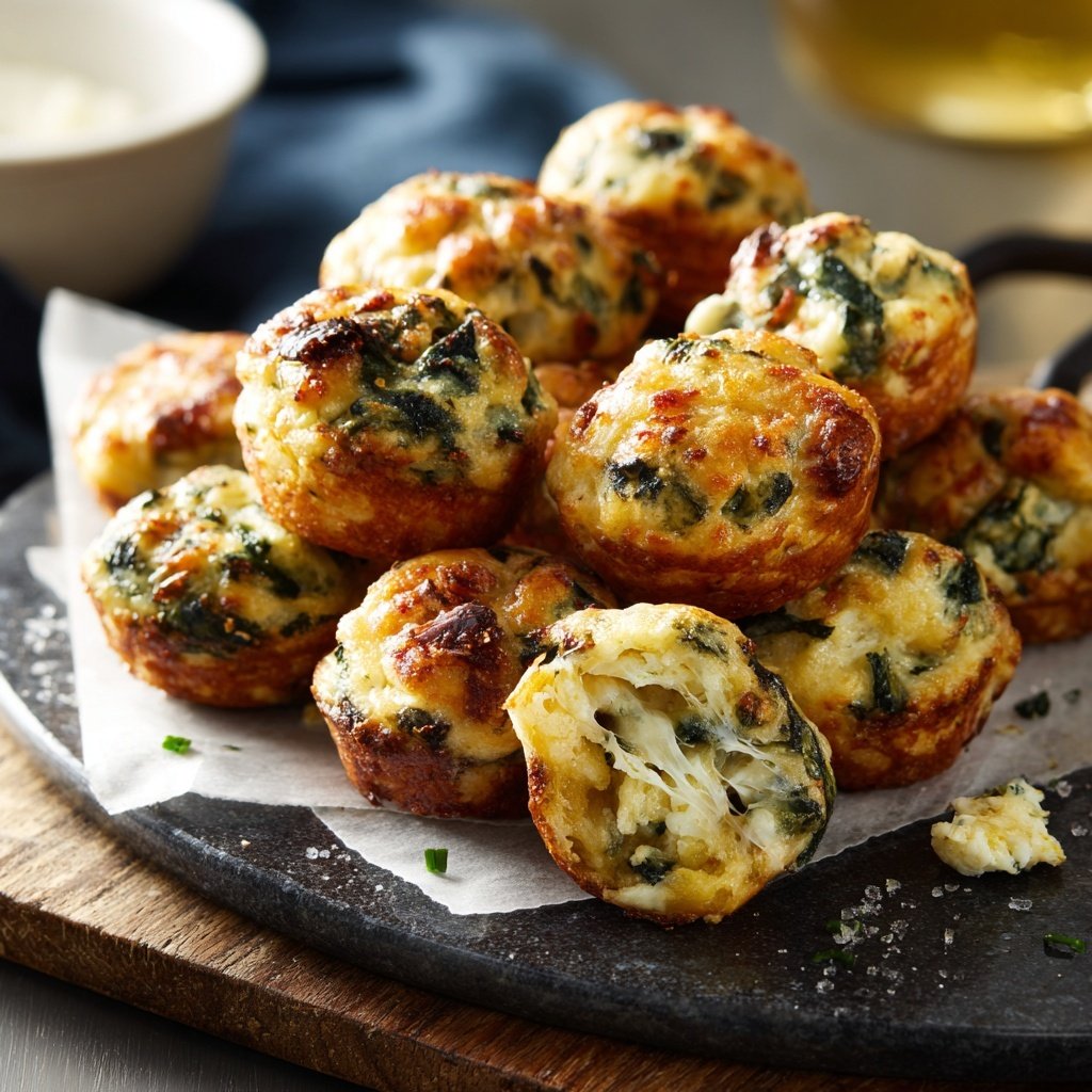 Savory Spinach and Cheese Bites