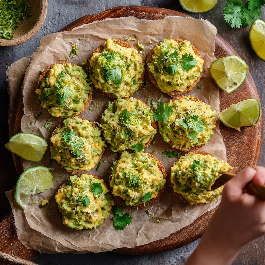Spicy Mango Guacamole Bites